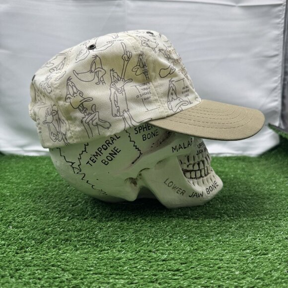 VTG 1991 Looney Tunes SnapBack Hat Lot AOP Taz Daffy Duck Cartoon 90s USA Retro - Picture 13 of 16